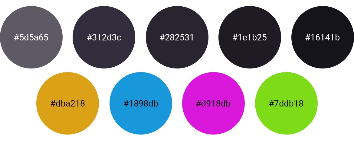 Mattisfaction Colour Palette