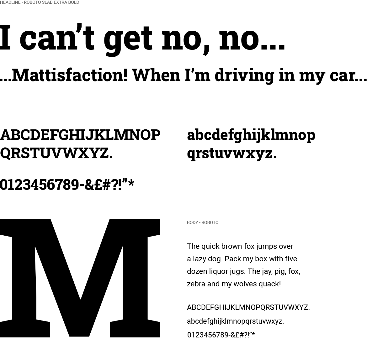Mattisfaction Fonts
