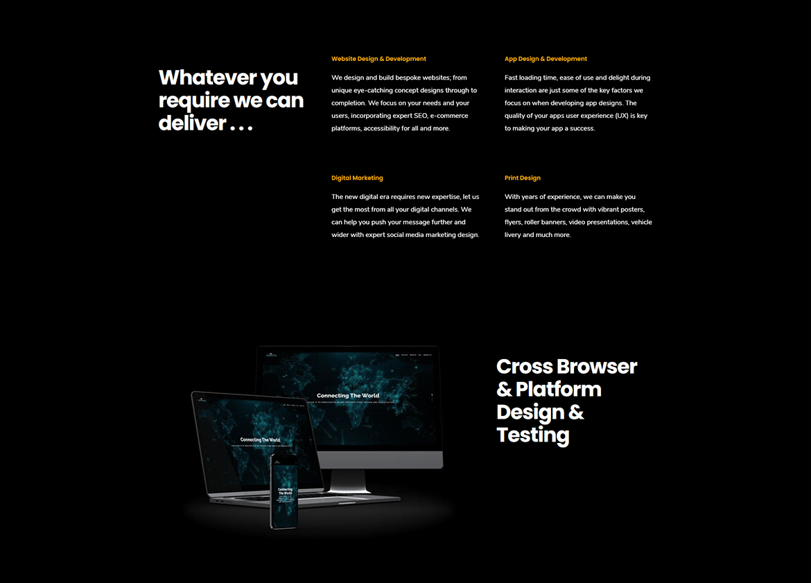 ICAV Tech Website Screenshot 2